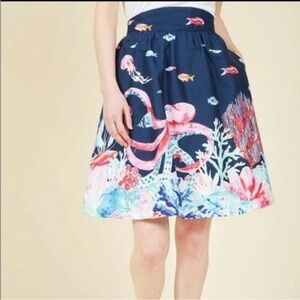 ModCloth marine life octopus skirt